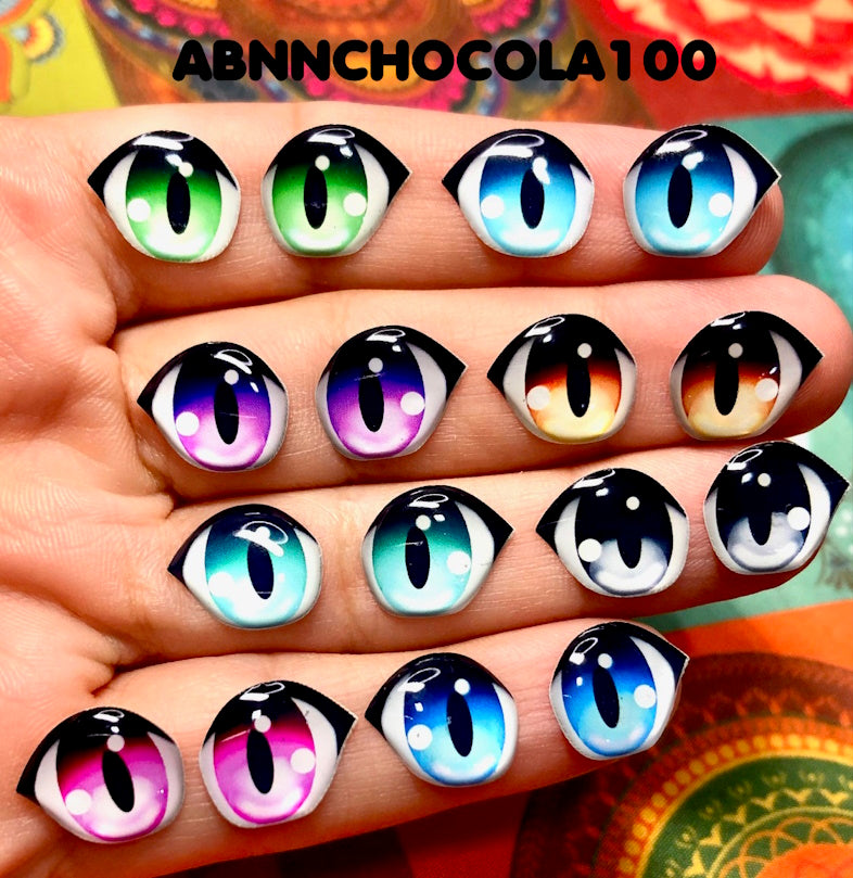 Olhos RESINADOS ABNNCHOCOLA100