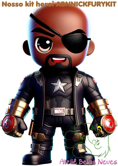 KIT RESINADOS Rostos e elementos NICK FURY ABNNICKFURYKIT