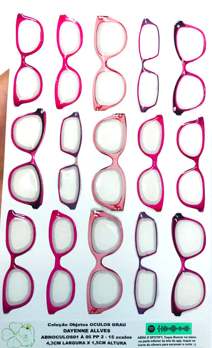 Oculos RESINADOS GRAU - ABNOCULOS01 A 05
