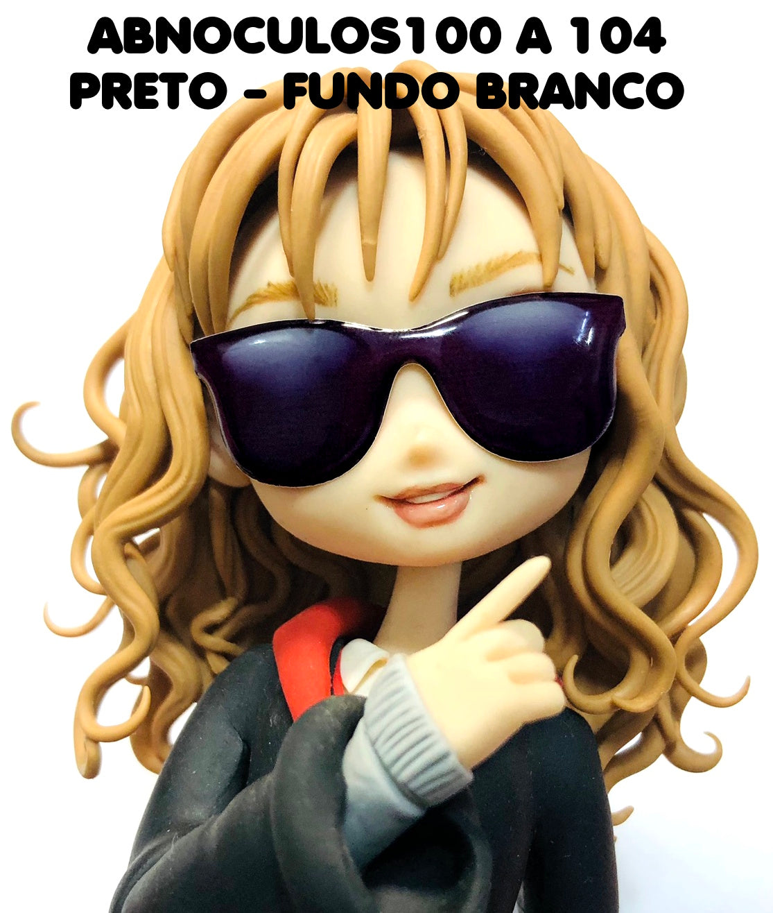 Oculos RESINADOS ESCUROS FUNDO BRANCO - ABNOCULOS100 A 104