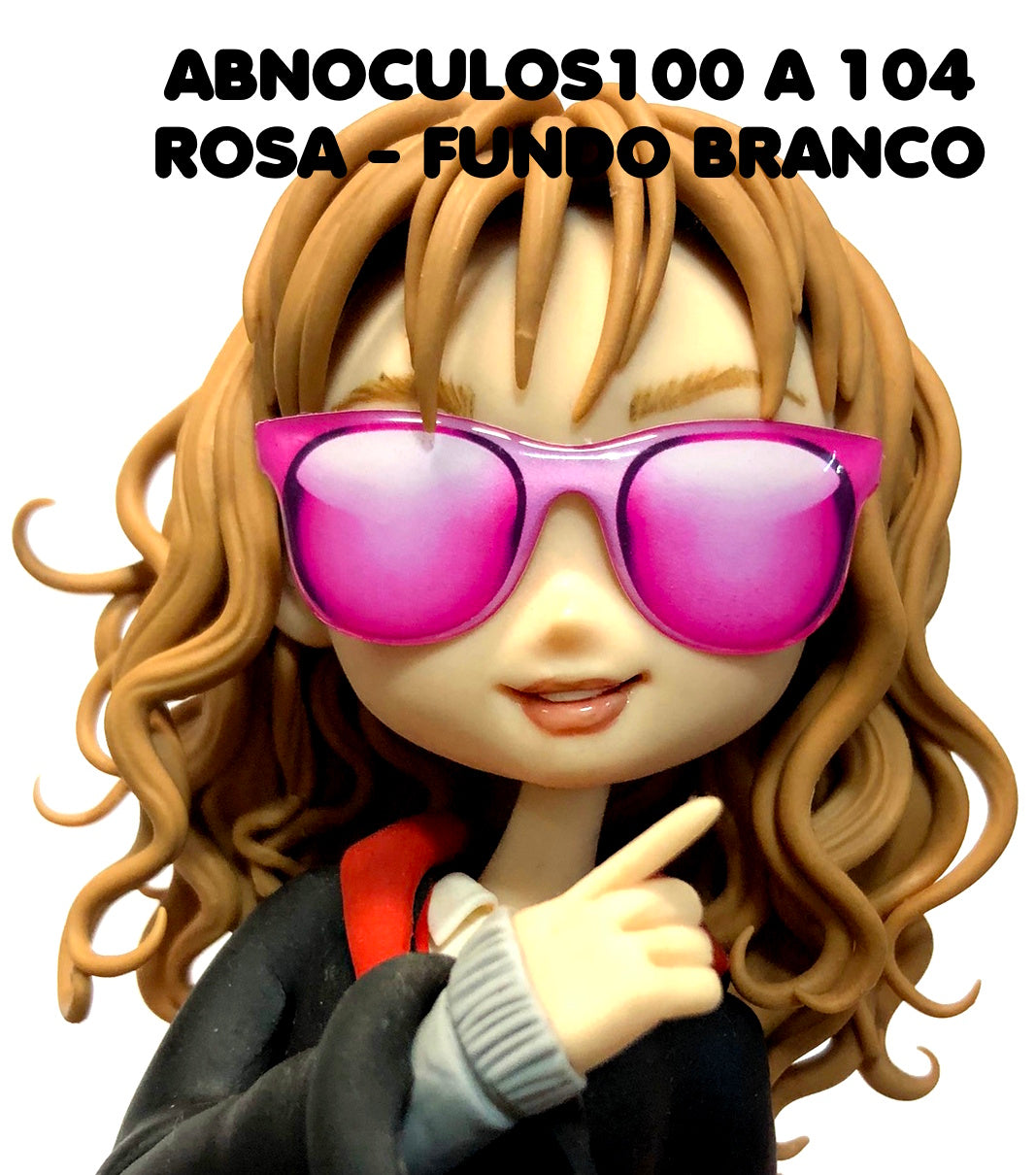 Oculos RESINADOS ESCUROS FUNDO BRANCO - ABNOCULOS100 A 104