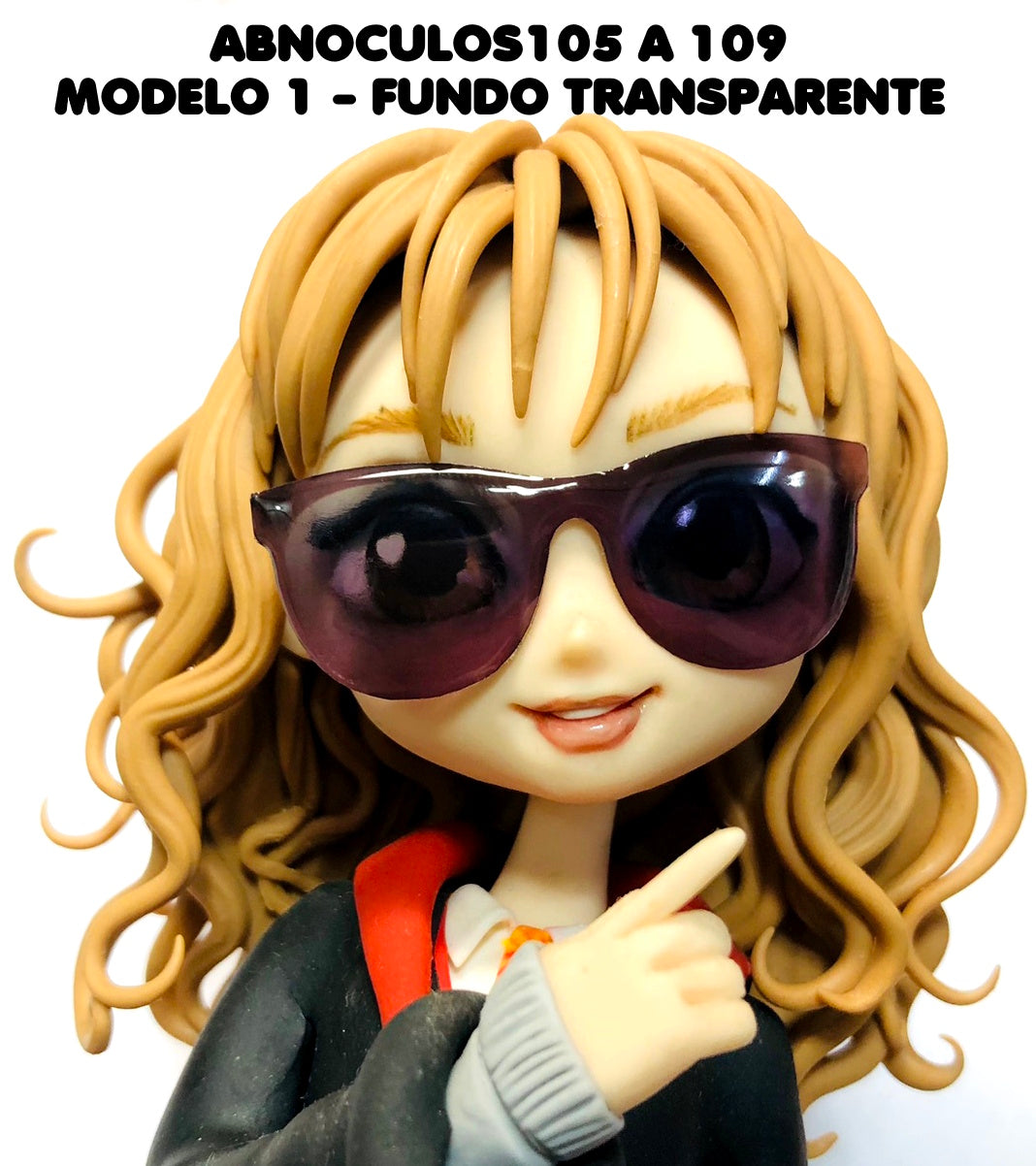 Oculos RESINADOS ESCUROS FUNDO TRANSPARENTE - ABNOCULOS105 A 109