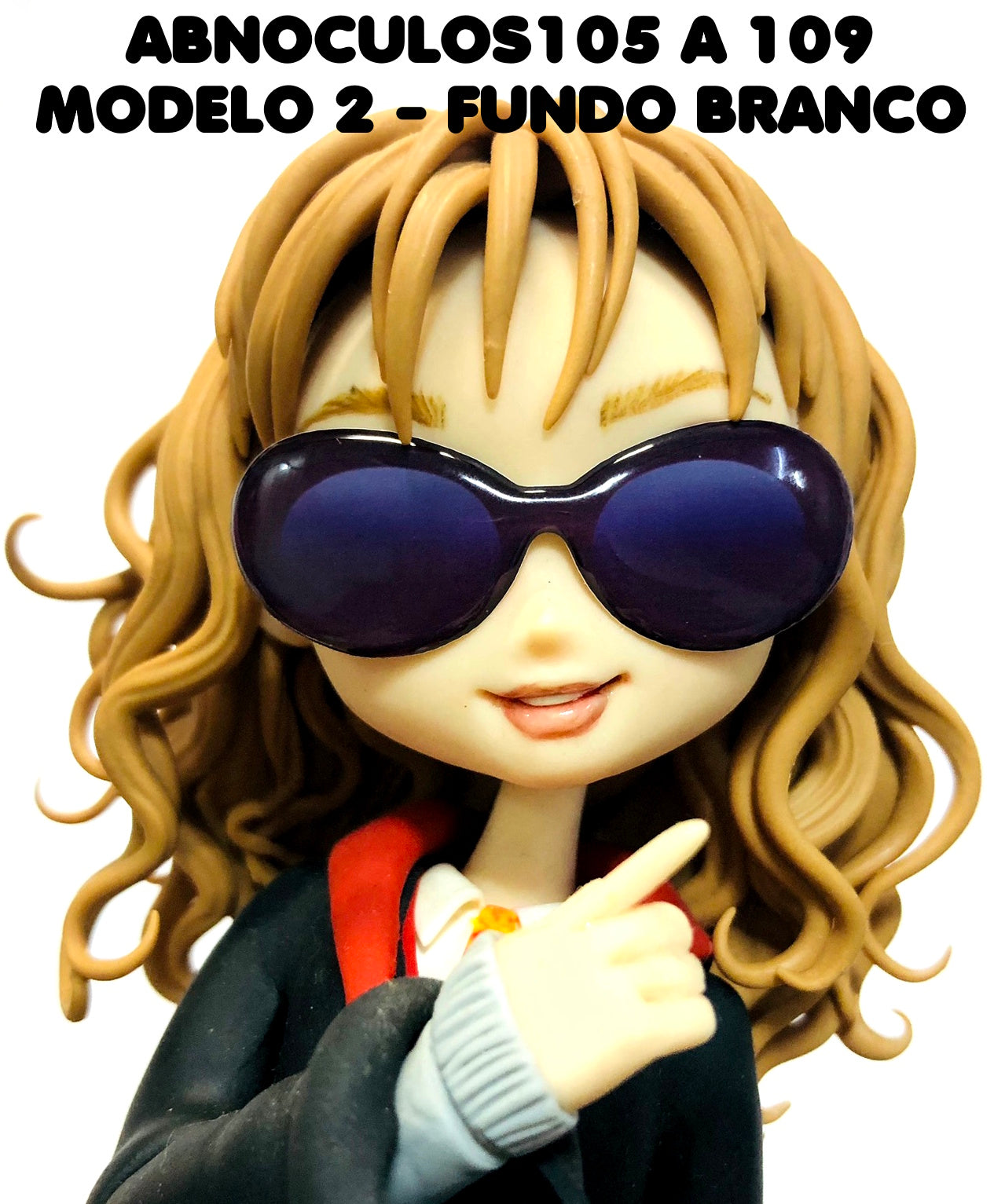 Oculos RESINADOS ESCUROS FUNDO BRANCO - ABNOCULOS105 A 109