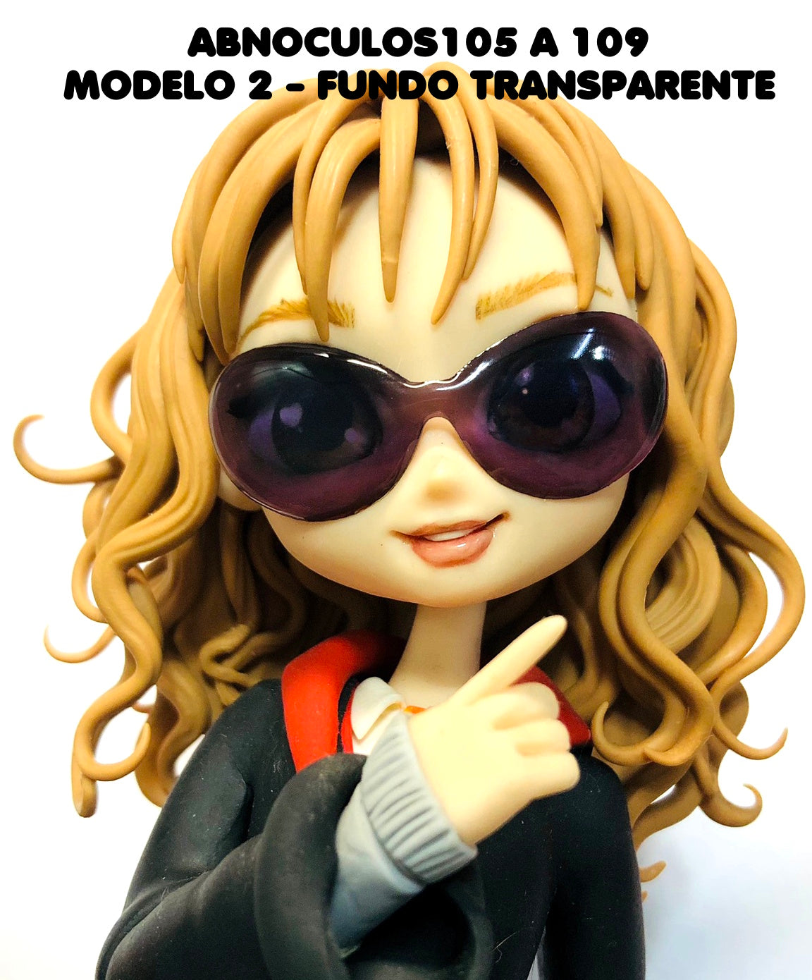 Oculos RESINADOS ESCUROS FUNDO TRANSPARENTE - ABNOCULOS105 A 109