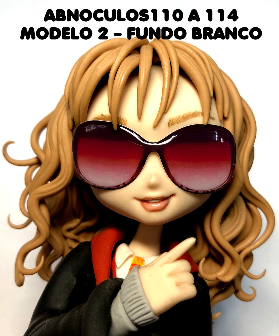 Oculos RESINADOS ESCUROS FUNDO BRANCO - ABNOCULOS110 A 114