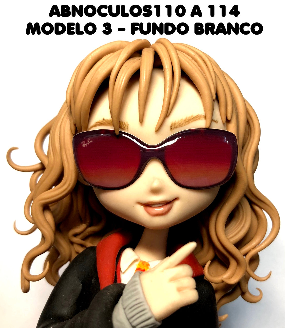 Oculos RESINADOS ESCUROS FUNDO BRANCO - ABNOCULOS110 A 114