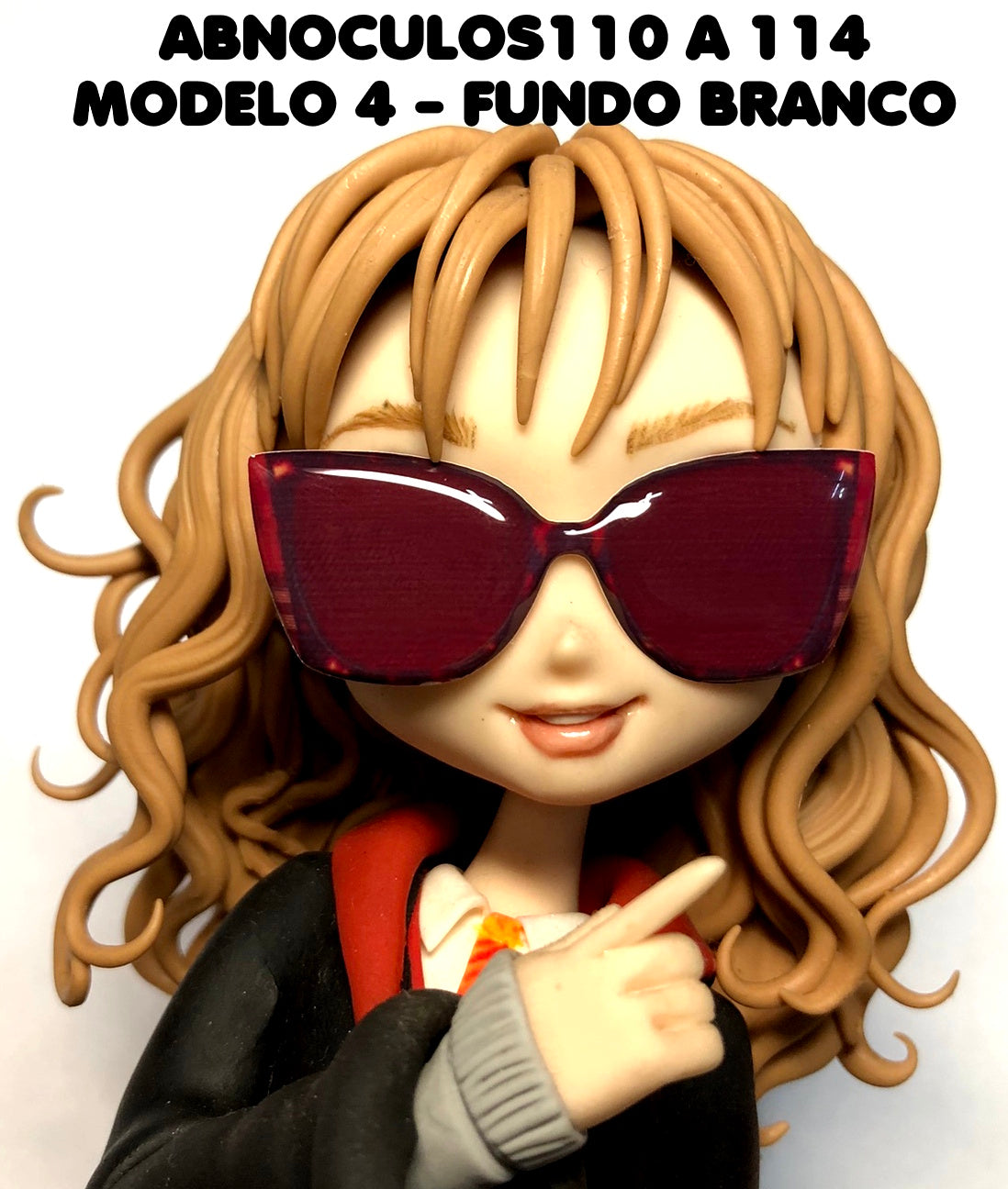 Oculos RESINADOS ESCUROS FUNDO BRANCO - ABNOCULOS110 A 114
