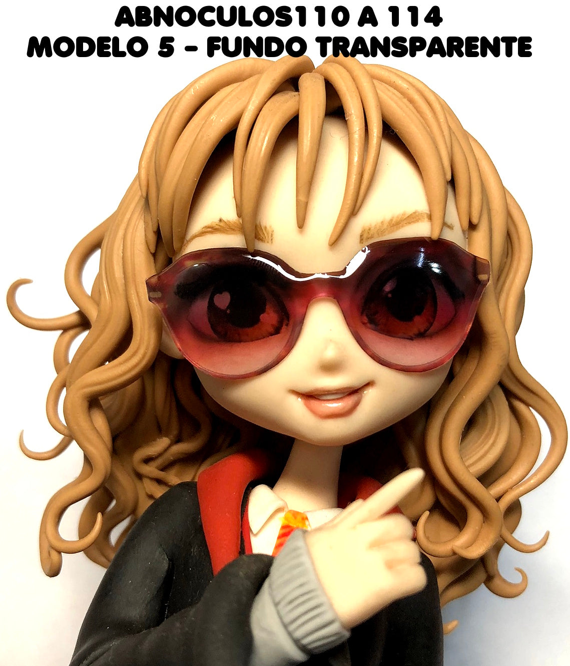 Oculos RESINADOS ESCUROS FUNDO TRANSPARENTE - ABNOCULOS110 A 114