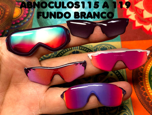 Oculos RESINADOS ESCUROS FUNDO BRANCO - ABNOCULOS115 A 119