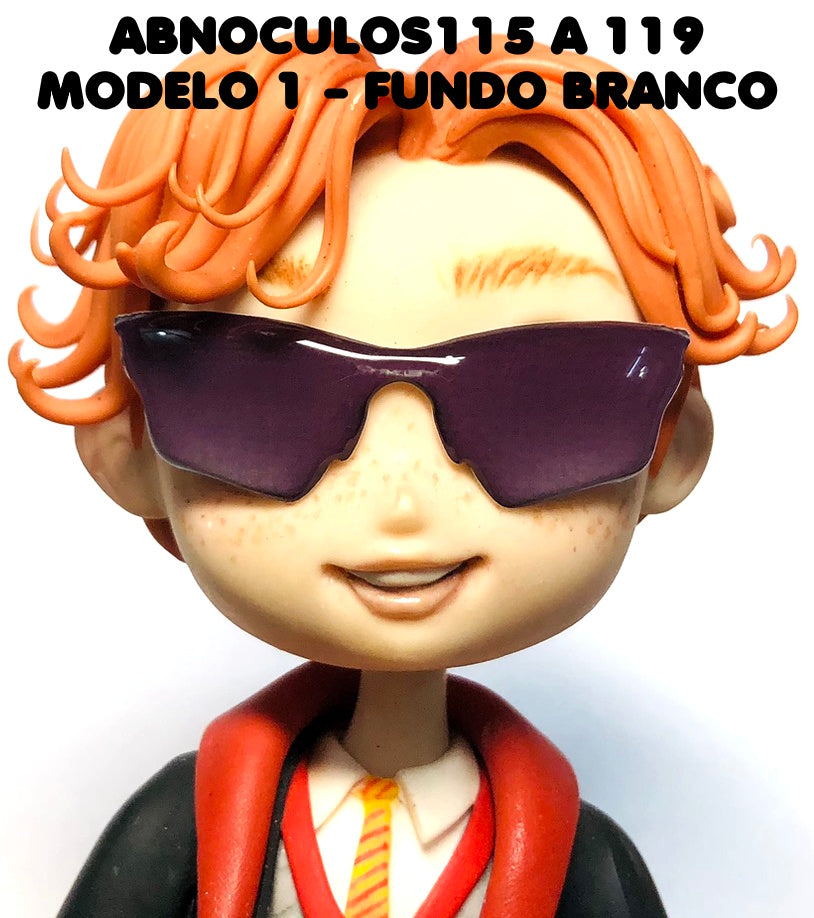Oculos RESINADOS ESCUROS FUNDO BRANCO - ABNOCULOS115 A 119