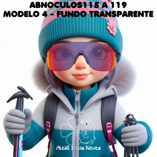 Oculos RESINADOS ESCUROS FUNDO TRANSPARENTE - ABNOCULOS115 A 119