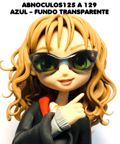 Oculos RESINADOS ESCUROS FUNDO TRANSPARENTE- ABNOCULOS125 A 129