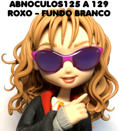 Oculos RESINADOS ESCUROS FUNDO BRANCO - ABNOCULOS125 A 129