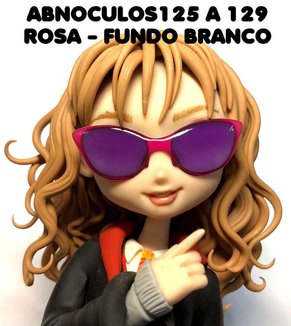Oculos RESINADOS ESCUROS FUNDO BRANCO - ABNOCULOS125 A 129