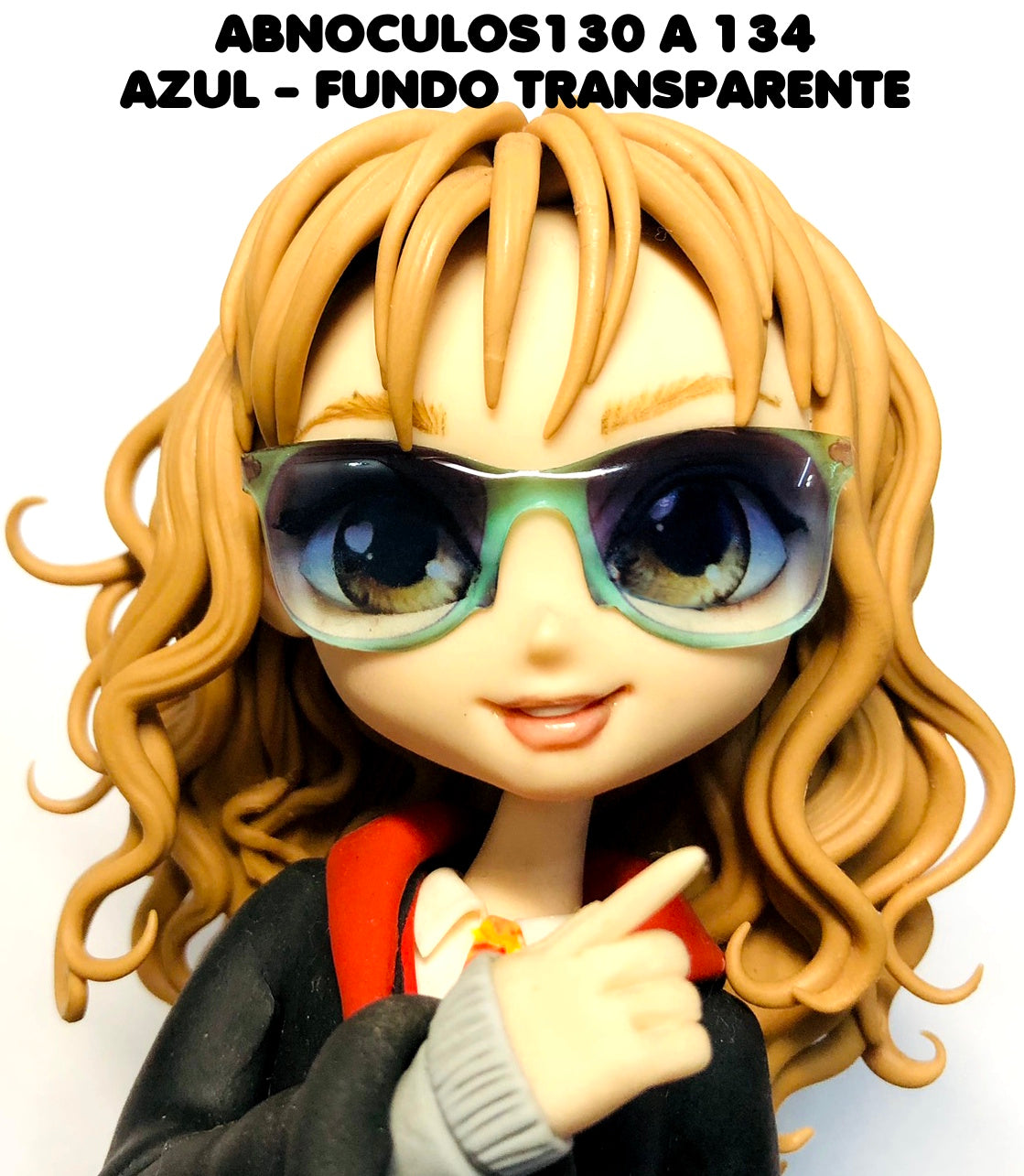 Oculos RESINADOS ESCUROS FUNDO TRANSPARENTE- ABNOCULOS130 A 134