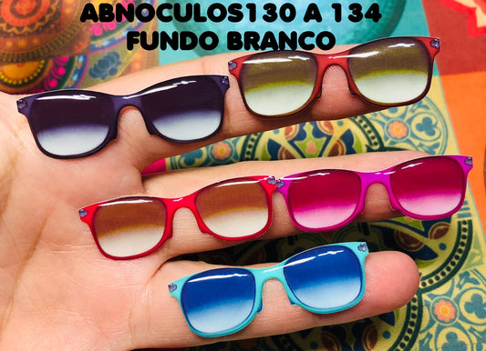Oculos RESINADOS ESCUROS FUNDO BRANCO - ABNOCULOS130 A 134