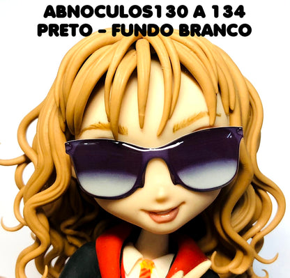 Oculos RESINADOS ESCUROS FUNDO BRANCO - ABNOCULOS130 A 134