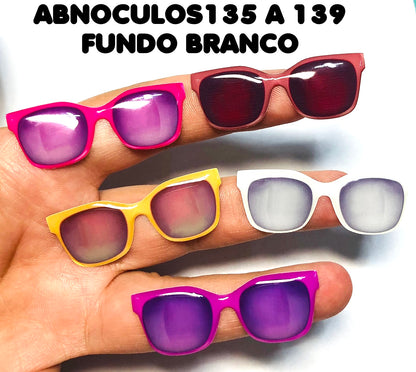 Oculos RESINADOS ESCUROS FUNDO BRANCO - ABNOCULOS135 A 139