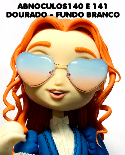 Oculos RESINADOS ESCUROS FUNDO BRANCO - ABNOCULOS140 E 141