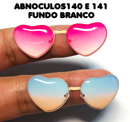 Oculos RESINADOS ESCUROS FUNDO BRANCO - ABNOCULOS140 E 141