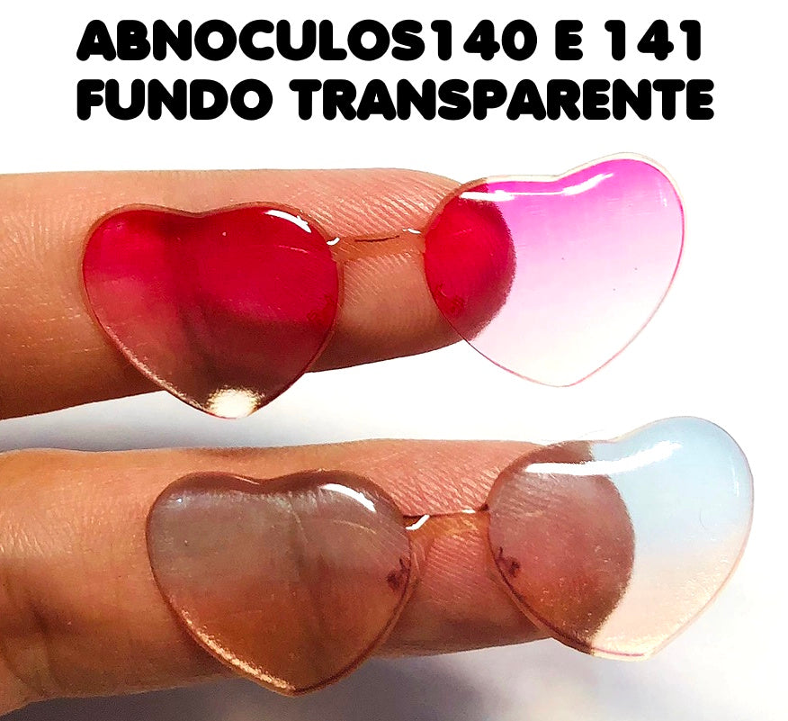 Oculos RESINADOS ESCUROS FUNDO BRANCO - ABNOCULOS140 E 141