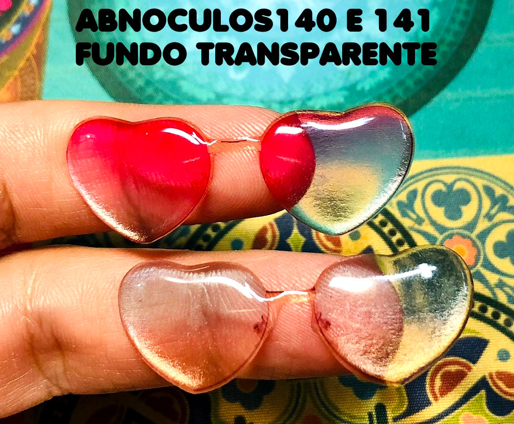 Oculos RESINADOS ESCUROS FUNDO BRANCO - ABNOCULOS140 E 141