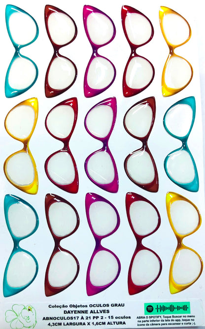 Oculos RESINADOS GRAU - ABNOCULOS17 A 21