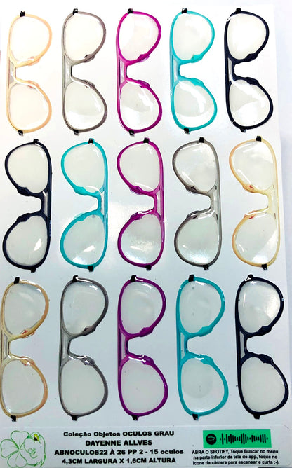 Oculos RESINADOS GRAU - ABNOCULOS22 A 26