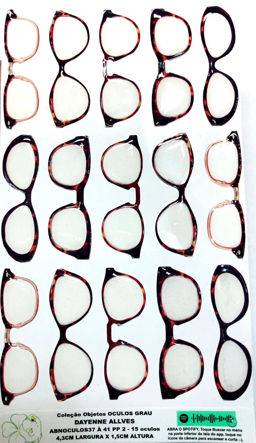 Oculos RESINADOS GRAU - ABNOCULOS37 A 41