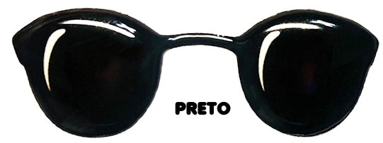Oculos RESINADOS ESCUROS FUNDO TRANSPARENTE - ABNOCULOSSTITCH10