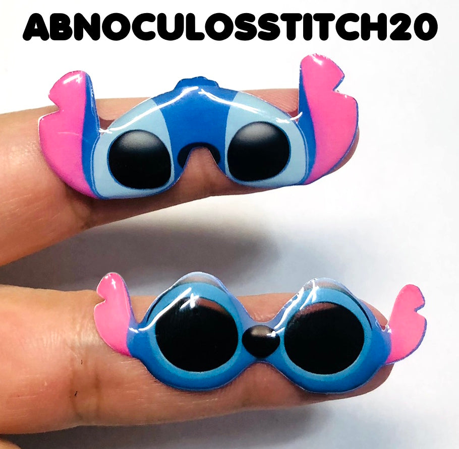 Oculos RESINADOS ESCUROS FUNDO BRANCO - ABNOCULOSSTITCH20