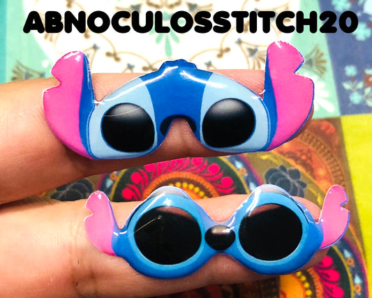Oculos RESINADOS ESCUROS FUNDO BRANCO - ABNOCULOSSTITCH20
