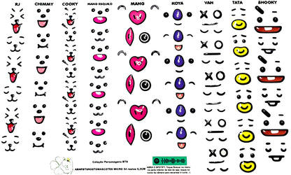 Rostos RESINADOS ABNPBTSROSTOSMASCOTES - MASCOTES BTS