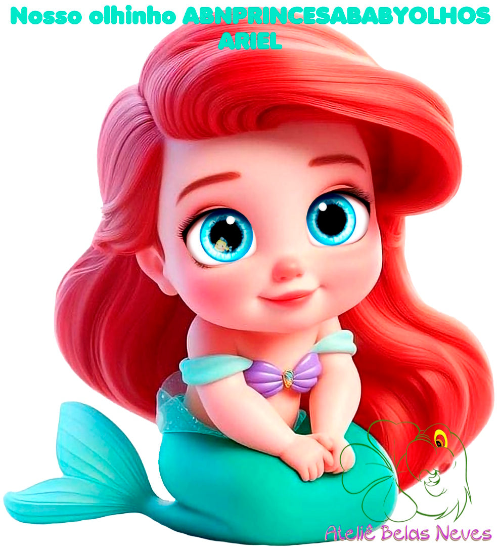 Olhos RESINADOS PRINCESAS ABNPRINCESASBABYOLHOS