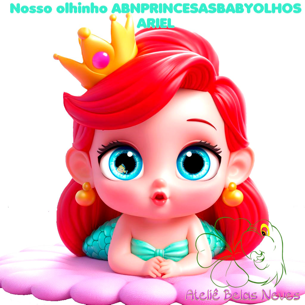 Olhos RESINADOS PRINCESAS ABNPRINCESASBABYOLHOS