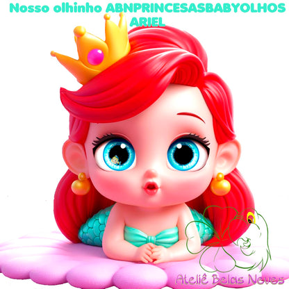 Olhos RESINADOS PRINCESAS ABNPRINCESASBABYOLHOS