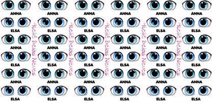 Olhos RESINADOS PRINCESAS ABNPRINCESASBABYOLHOS
