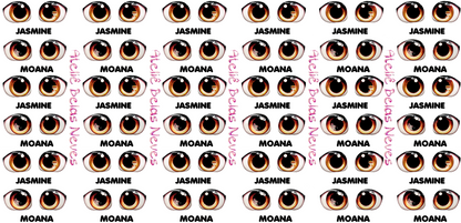 Olhos RESINADOS PRINCESAS ABNPRINCESASBABYOLHOS