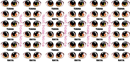 Olhos RESINADOS PRINCESAS ABNPRINCESASBABYOLHOS