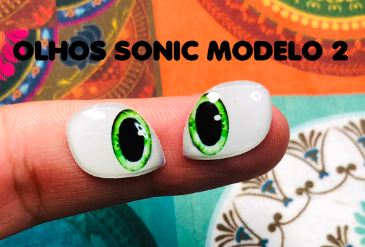 Olhos Resinados PERSONAGENS SONIC ABNPSONIC MODELO 2