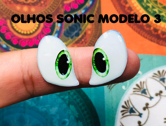 Olhos Resinados PERSONAGENS SONIC ABNPSONIC MODELO 3