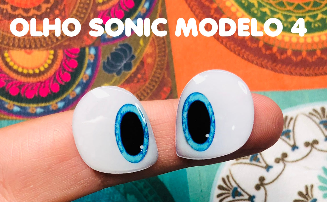 Olhos Resinados PERSONAGENS SONIC ABNPSONIC MODELO 4