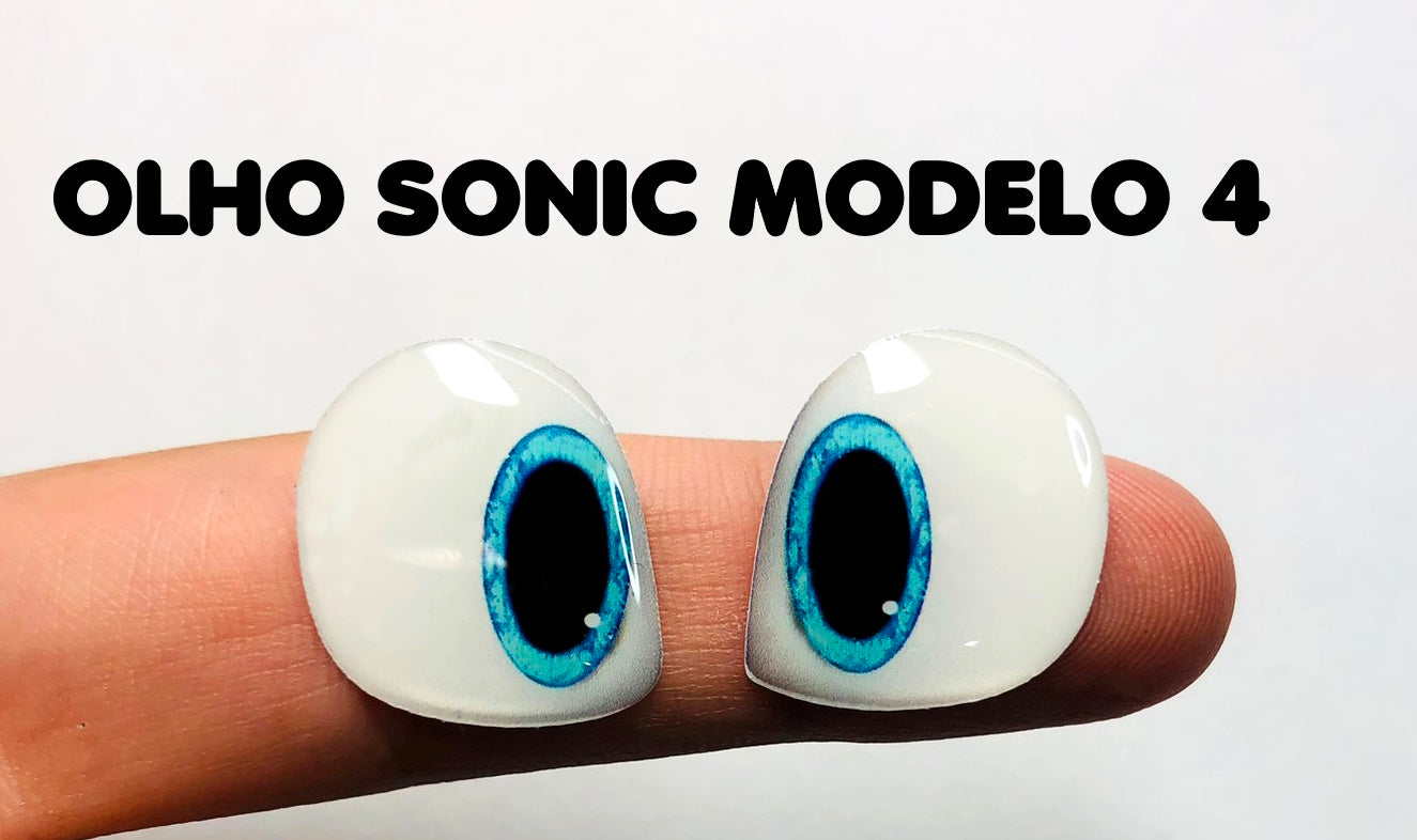 Olhos Resinados PERSONAGENS SONIC ABNPSONIC MODELO 4