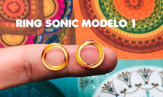 Apliques RESINADOS PERSONAGENS SONIC ABNPSONICRINGS