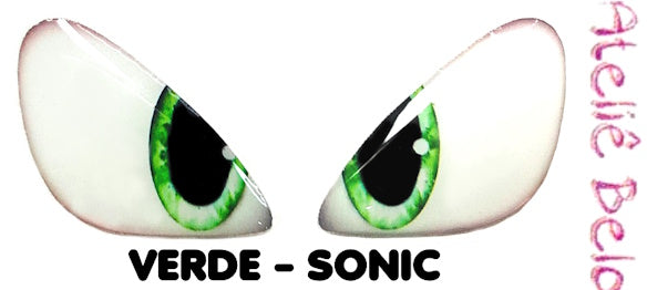 Olhos Resinados PERSONAGENS SONIC ABNPSONIC MODELO 1