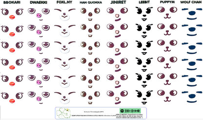 Rostos RESINADOS ABNPSTRAYKIDSROSTOSMASCOTES - MASCOTES SKZOO