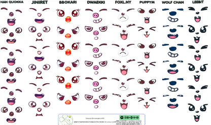 Rostos RESINADOS ABNPSTRAYKIDSROSTOSMASCOTES - MASCOTES SKZOO