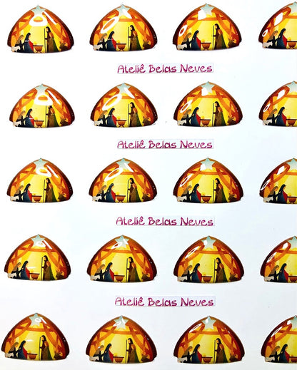 Apliques RESINADOS ABNSAGRADAFAMILIA70