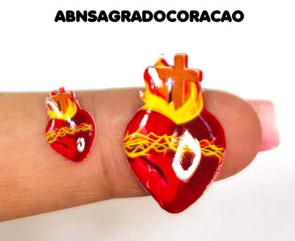 Apliques RESINADOS ABNSAGRADOCORACAO