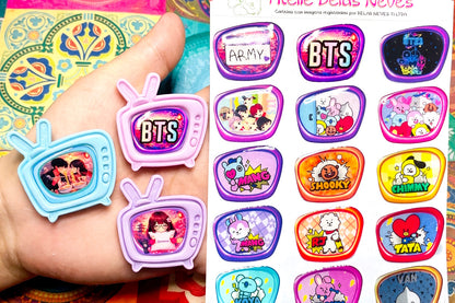 Apliques RESINADOS ABNTELASTVCARTOON - TV CARTOON